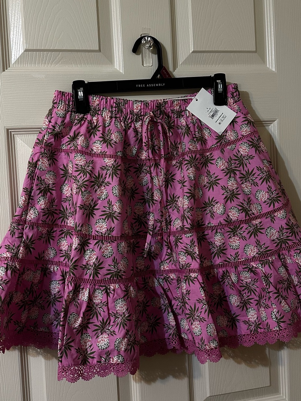 Women’s Pink Pineapple Tiered Skirt